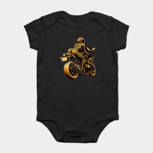 Motorcycle Girl Design Baby Bodysuit
